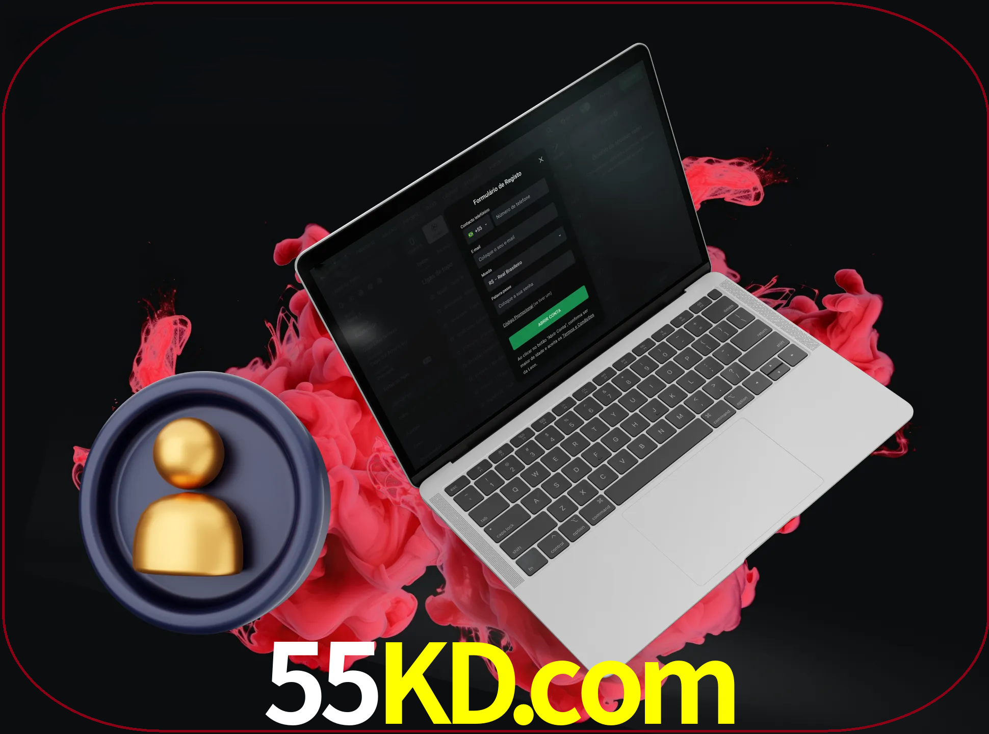 No cabeçalho do site 55kd, clique no botão que o levará a um formulário especial onde terá de introduzir as suas informações actuais.